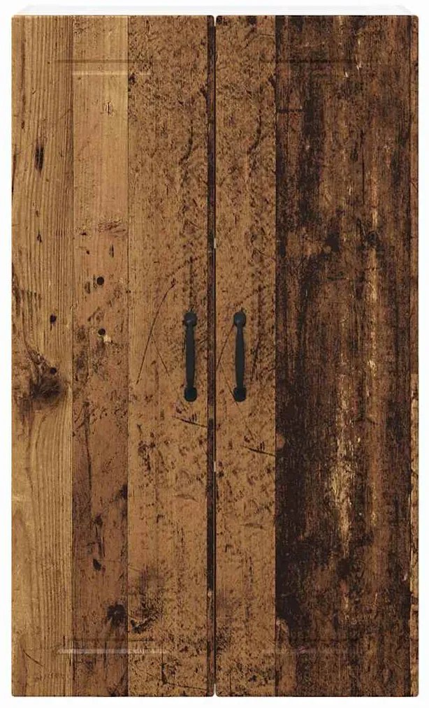 vidaXL Κρεμαστό ντουλάπι κουζίνας με ράφι Παλιό Ξύλο 60 x 31 x 100 εκ.