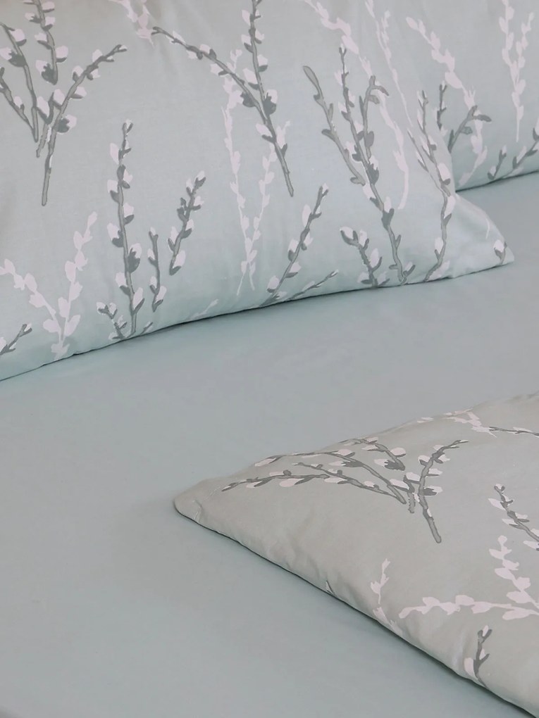 Σετ Σεντόνια Cotton Feelings 2054 Aqua Μονό με λάστιχο(105x205+30)