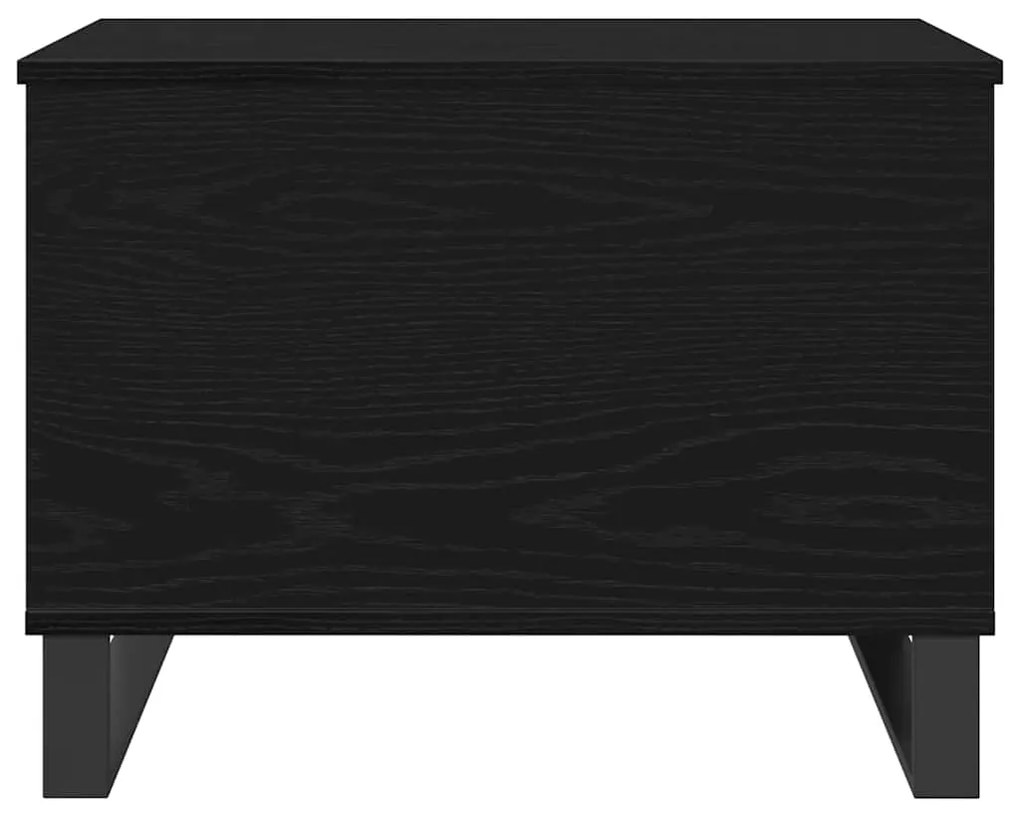 vidaXL Τραπεζάκι Σαλονιού Μαύρη δρυς 60 x 44.5 x 45 εκ