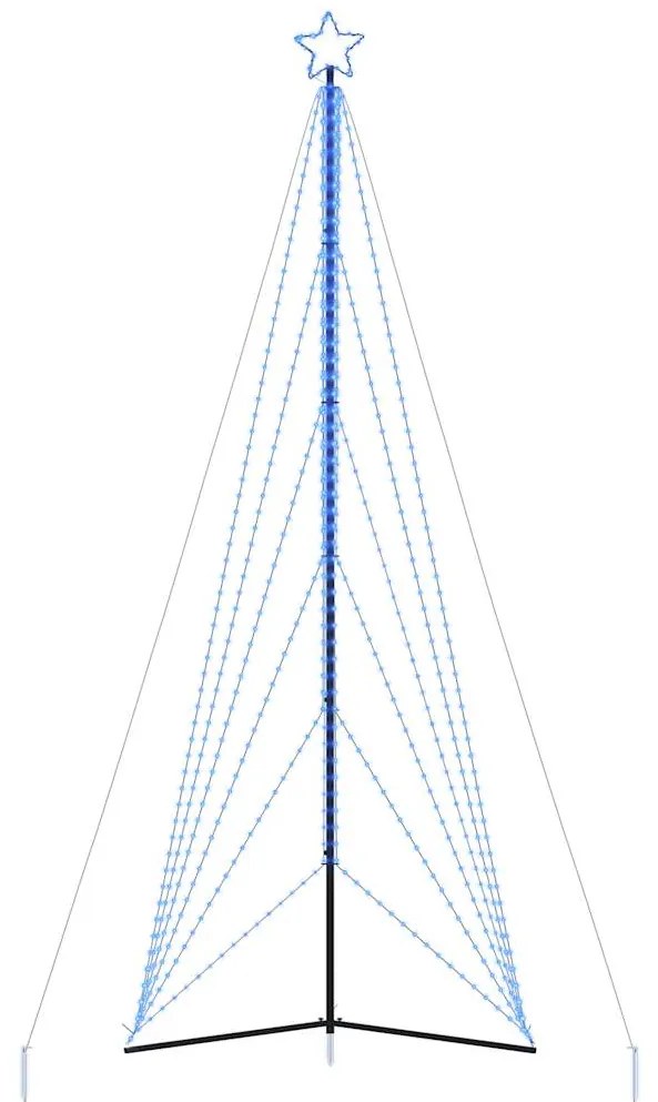 vidaXL Χριστουγεννιάτικο δέντρο LED 861 LED μπλε 478 εκ.
