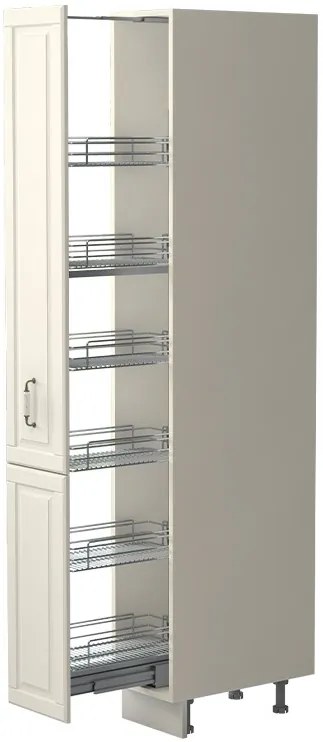 Επιδαπέδιο ντουλάπι ψηλό Toscana K21-30-1KZ-Ivory - 30.00Χ60.00Χ216.00cm