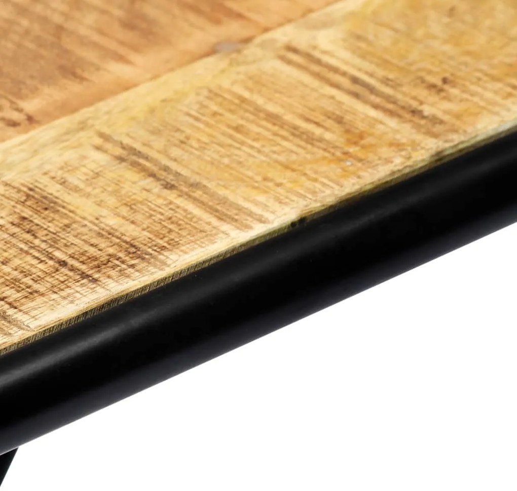 vidaXL Τραπέζι Κονσόλα 140x35x76 εκ. από Μασίφ Ακατέργαστο Ξύλο Μάνγκο