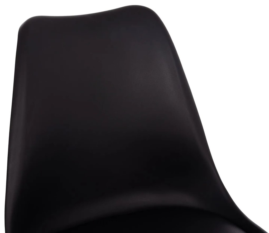 Σετ τραπεζαρίας VEGAS C21185 5τμχ MDF TOP Μαύρο &amp; Καρέκλες Μαύρο - Φυσικό Οξιάς 120x60x74 εκ.