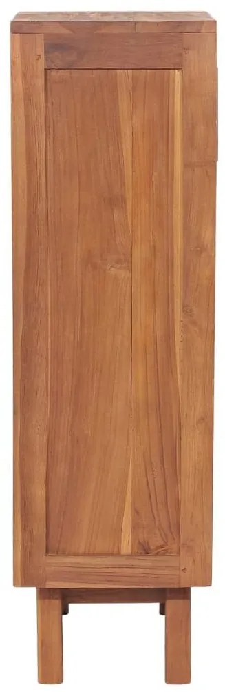 Συρταριέρα με 5 Συρτάρια 40 x 30 x 100 εκ. Μασίφ Ξύλο Teak - Καφέ