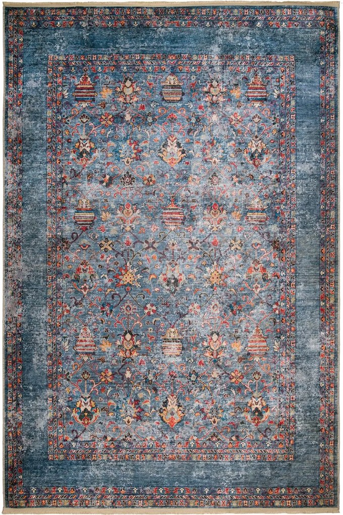 Χαλί Nomadian 5111 MLS Blue-Orange Βιοκαρπέτ 80X150cm