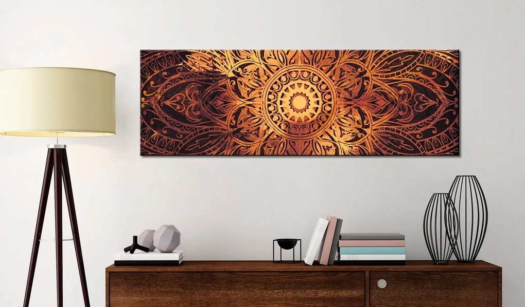 Πίνακας - Amber Mandala 135x45