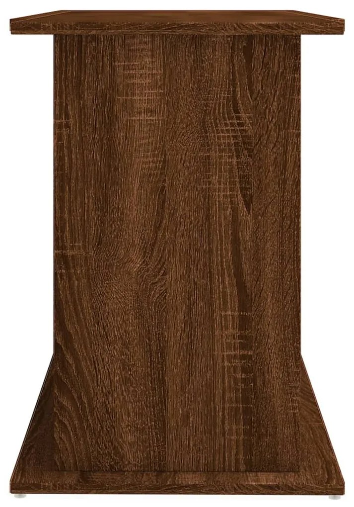 vidaXL Βάση Ενυδρείου Καφέ Δρυς 121x41x58 εκ. από Επεξεργασμένο Ξύλο
