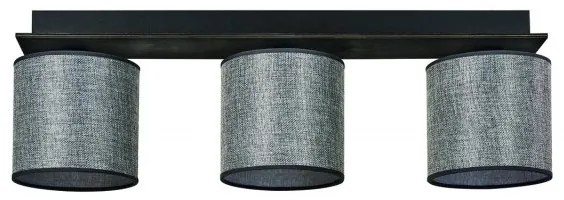 Arkolight Μοντέρνο Φωτιστικό Οροφής Τρίφωτο Μ70xY20cm Καφέ-Γκρι 3420-4/3