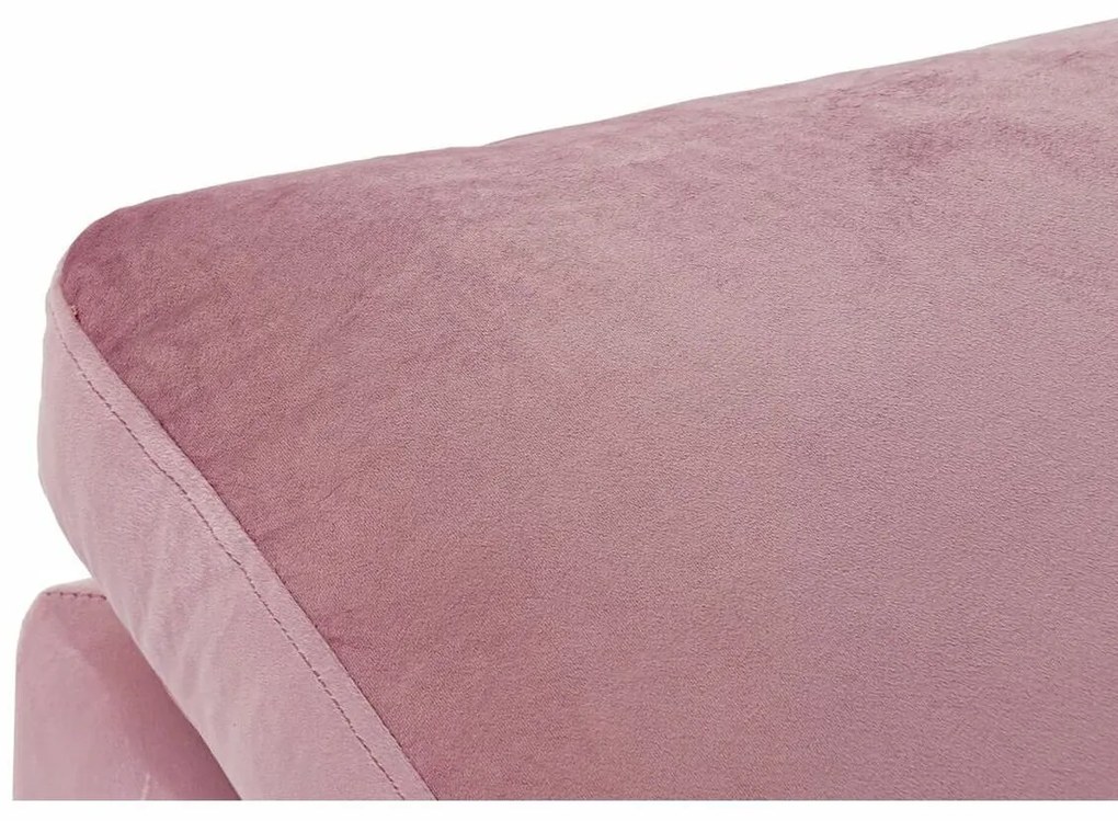 Υποπόδια DKD Home Decor Ροζ πολυεστέρας Σύγχρονη (55 x 55 x 30 cm)