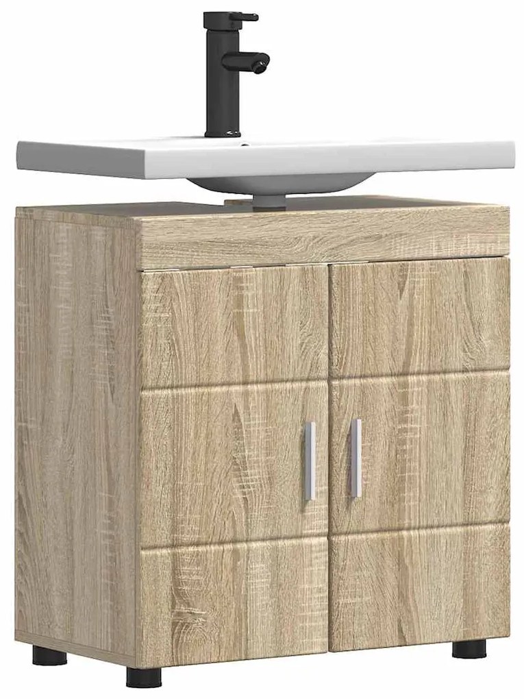 vidaXL Ντουλάπα νιπτήρα μπάνιου TULUM Sonoma Δρυς 60 x 34 x 63 εκ