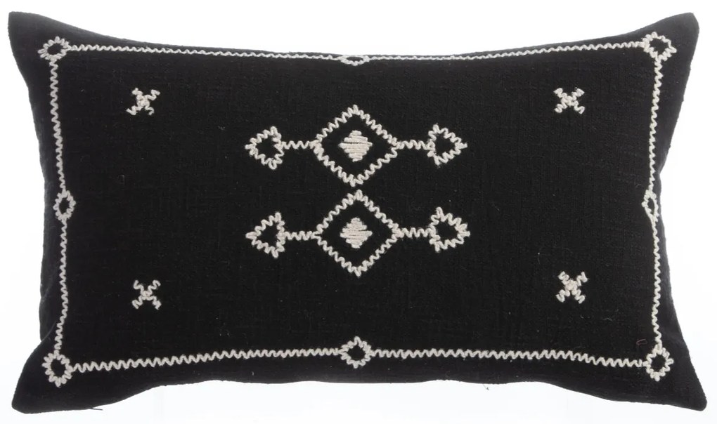 Διακοσμητικό Μαξιλάρι (35x55) Nef-Nef Homeware Figerald Black