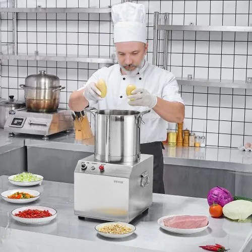 VEVOR Food Processor &amp; Vegetable Chopper 10L Food-Grade Stainless Steel Blender