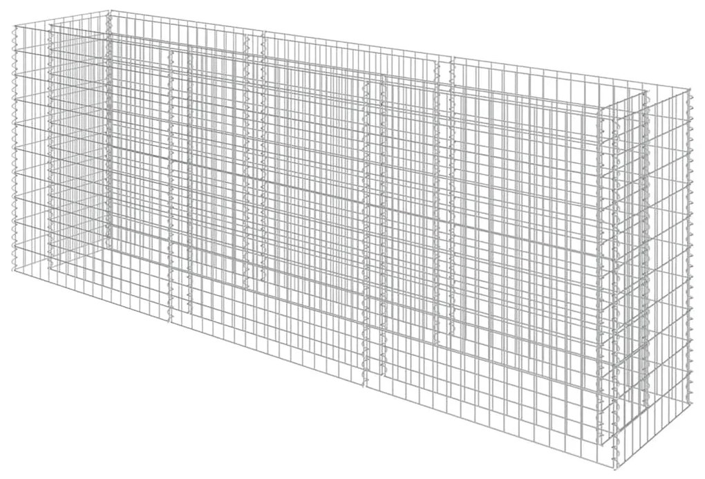 vidaXL Συρματοκιβώτιο-Γλάστρα Υπερυψωμένη 270x50x100 εκ. Γαλβ. Χάλυβας