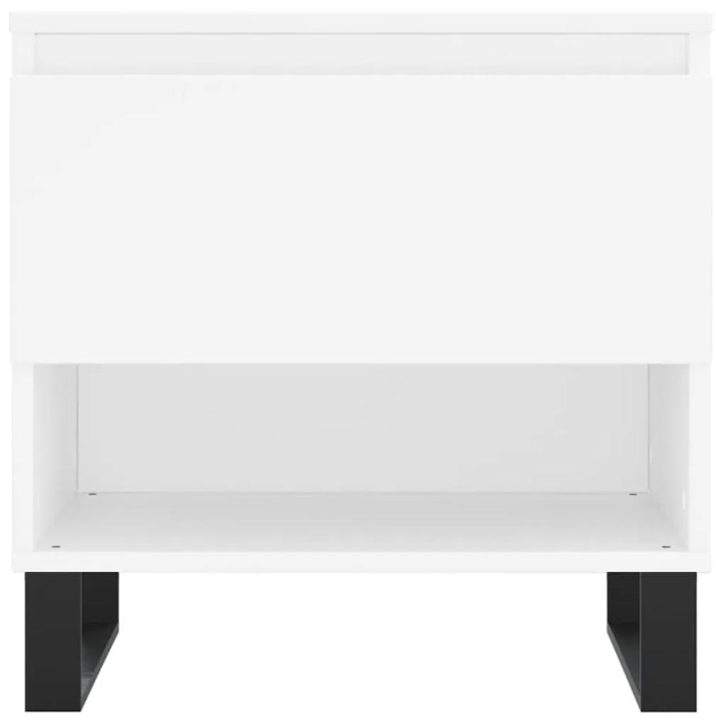 vidaXL Τραπεζάκι Σαλονιού Λευκό 50 x 46 x 50 εκ. από Επεξεργ. Ξύλο