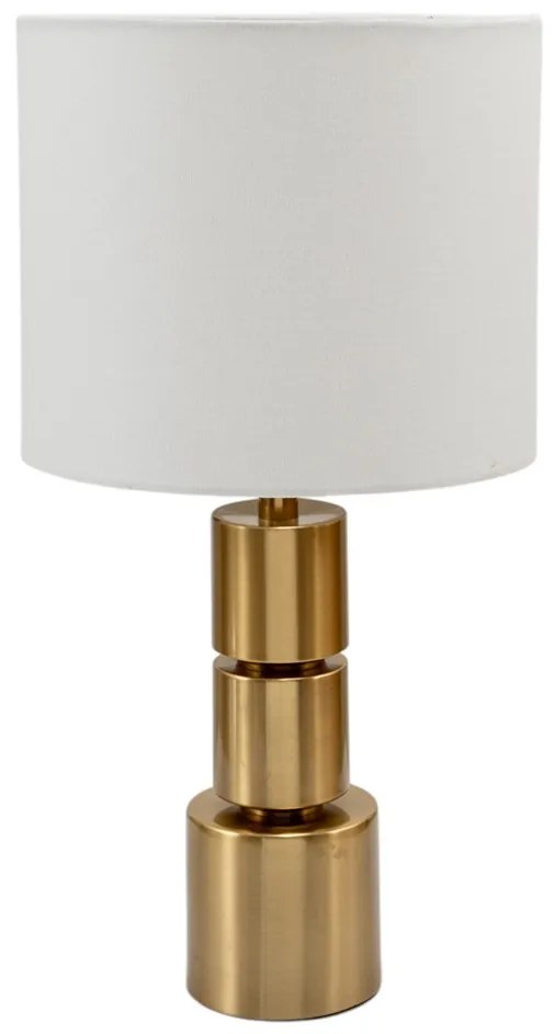 Φωτιστικό Επιτραπέζιο Μεταλλικό Λευκό-Χρυσό 50εκ./25,5x21,5εκ. Zen Collection 25.51.52327