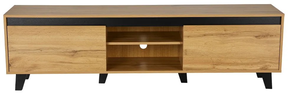 ARABICA TV STAND SONOMA ΜΑΥΡΟ 170x38xH49cm - 05-0746