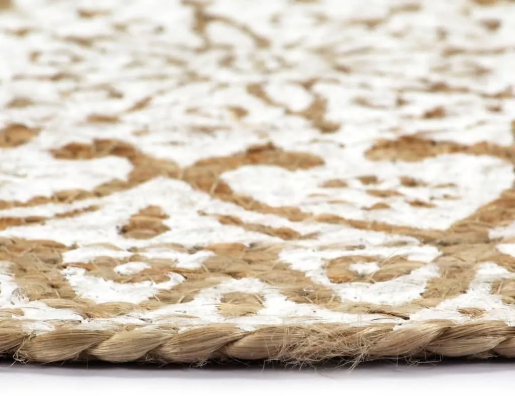 vidaXL Σουπλά Στρογγυλά 6 τεμ. Λευκά 38 εκ. από Γιούτα