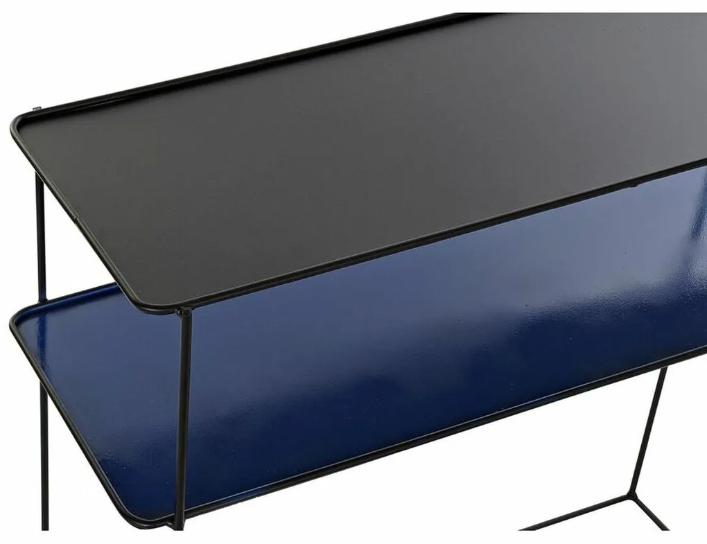 Σετ επίπλων DKD Home Decor Μπλε Μαύρο 70 x 27 x 45 cm 40 x 27 x 45 cm 80 x 27 x 65 cm 80 x 27,5 x 65 cm