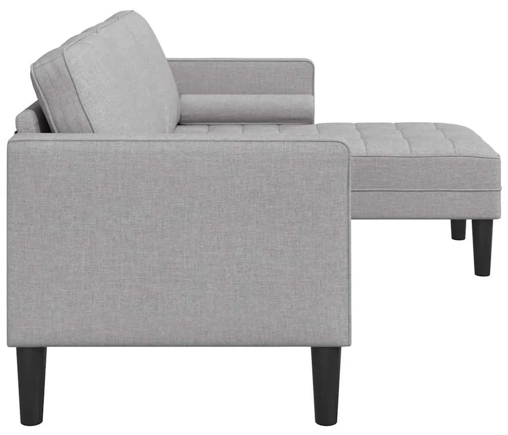 vidaXL Σετ Καναπέ Σκίουρος Γκρί 173 x 131 x 67 εκ Πολυεστέρας