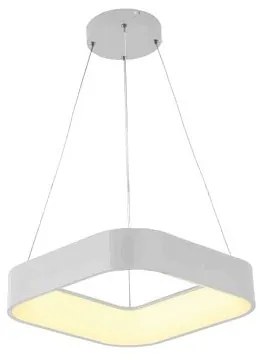 Κρεμαστό Φωτιστικό Οροφής Led Μεταλλικό H150 Φ60 Eurolamp 144-17019 Λευκό