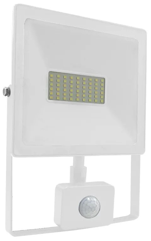 WHITE SENSOR LED SMD FLOOD LUMINAIRE IP66 50W 3000K 4000Lm 230V RA80 ACA Q5030WS