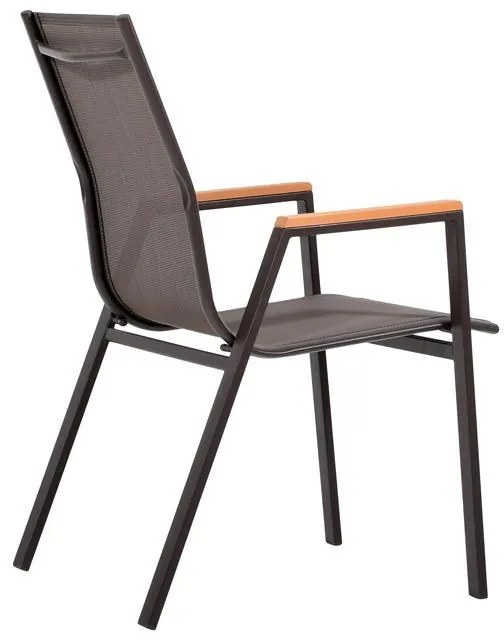 Καρέκλα FL5050 Fylliana Textilene Μαύρο 61x56x90 εκ. 61x56x90 εκ.