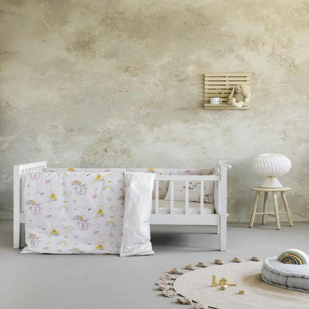 Κουβερλί Βρεφικό Chic Rabbit Multi Nima 100% Βαμβάκι