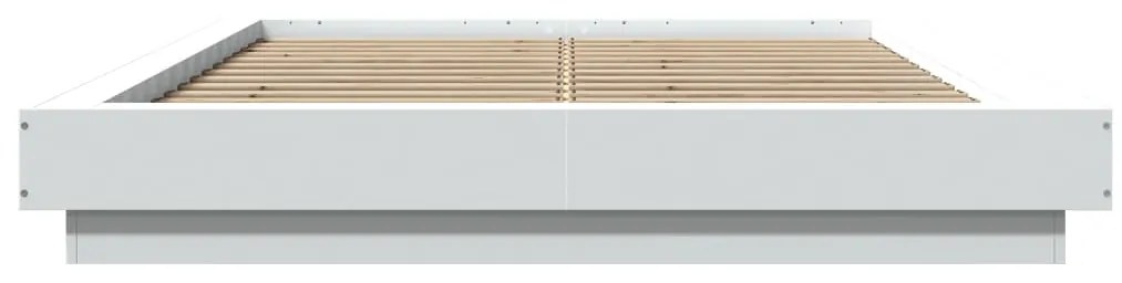 vidaXL Πλαίσιο Κρεβατιού Λευκό 140 x 190 εκ. Επεξεργασμένο Ξύλο