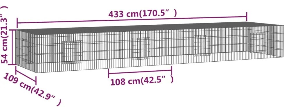 ΚΛΟΥΒΙ ΚΟΥΝΕΛΙΩΝ 4 ΠΑΝΕΛ 433X109X54 ΕΚ. ΑΠΟ ΓΑΛΒΑΝΙΣΜΕΝΟ ΣΙΔΕΡΟ 171565