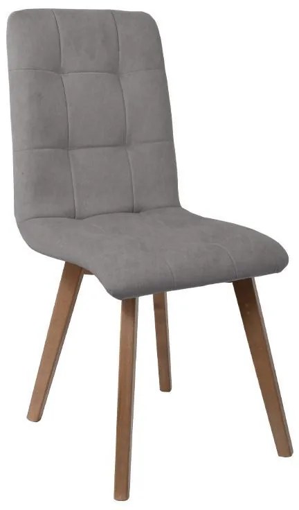 Καρέκλα Τραπεζαρίας NEW T-17 Fylliana Γκρί με Grey oak πόδια 42x48x87εκ. 2αδα 42x48x87 εκ.