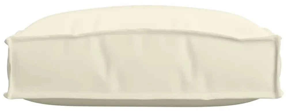 vidaXL Μαξιλάρι παλέτας για κάθισμα 4 pcs Κρεμ 40 x 40 x 8 εκ.