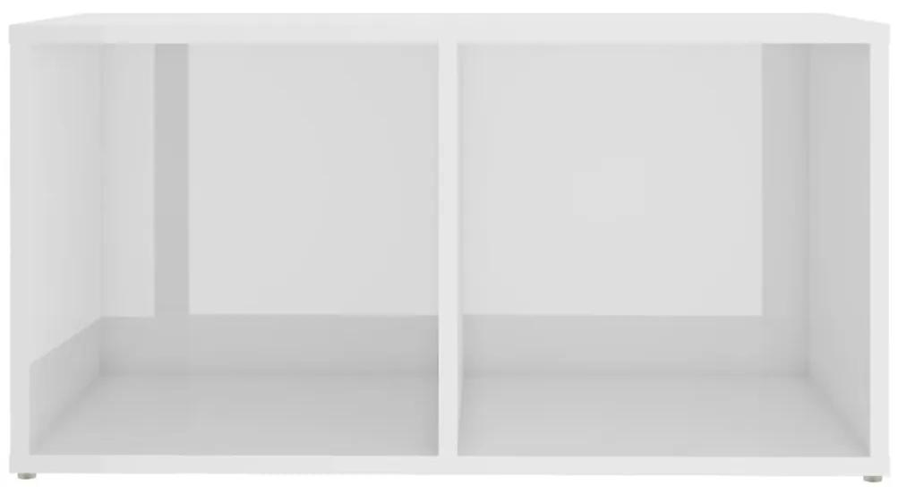 Έπιπλο Τηλεόρασης Γυαλιστερό Λευκό 72x35x36,5 εκ. Μοριοσανίδα - Λευκό