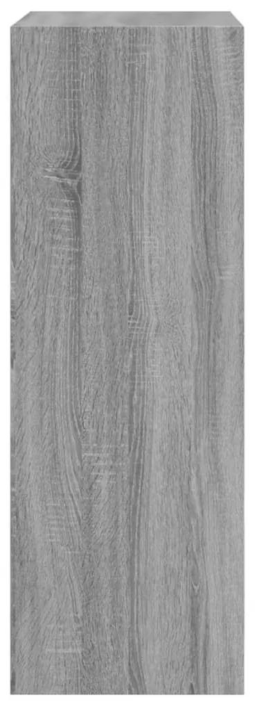 Παπουτσοθήκη Γκρι Sonoma 60x34x96,5 εκ. από Επεξεργ. Ξύλο - Γκρι
