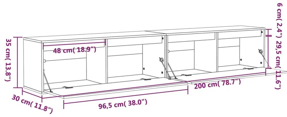 ΝΤΟΥΛΑΠΙΑ ΤΟΙΧΟΥ 2 ΤΕΜ. 100 X 30 X 35 ΕΚ. ΑΠΟ ΜΑΣΙΦ ΞΥΛΟ ΠΕΥΚΟΥ 813466