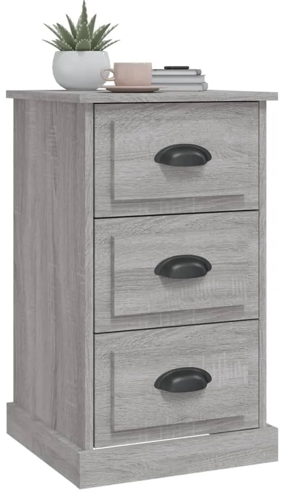 vidaXL Κομοδίνο Γκρι Sonoma 39x39x67 εκ. από Επεξεργασμένο Ξύλο