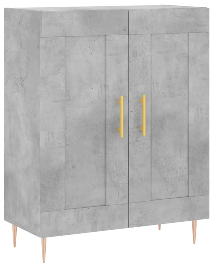 vidaXL Ντουλάπι Γκρι Σκυροδέματος 69,5x34x90 εκ. Επεξεργασμένο Ξύλο