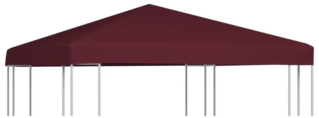 vidaXL Κάλυμμα για Κιόσκι Μπορντό 3 x 3 μ. 310 γρ./μ²