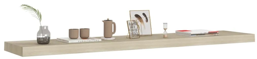 vidaXL Ράφια Τοίχου 2 τεμ. Χρώμα Δρυός 120 x 23,5 x 3,8 εκ. MDF