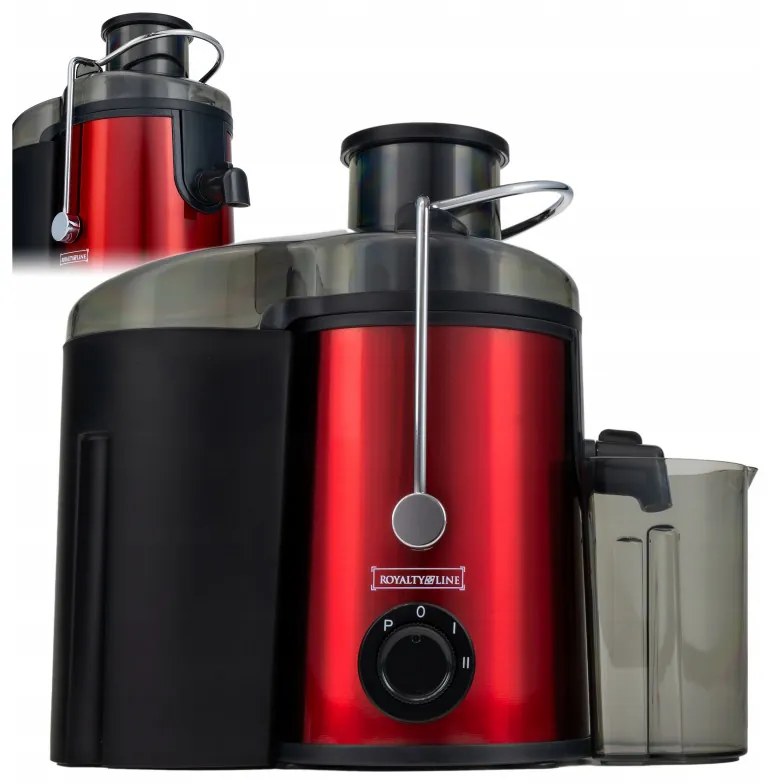 Αποχυμωτής Royalty Line PJ-19001, 700W, 2 ταχύτητες + Pulse, 0.450 ml, Ειδικό σύστημα για αποφυγή σταξίματος, Κόκκινο