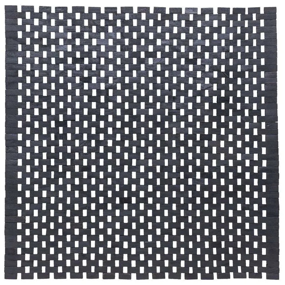 Ταπέτο Μπάνιου Teak(Ξύλινο) 60x60εκ. Woodblock Black Sealskin 800126