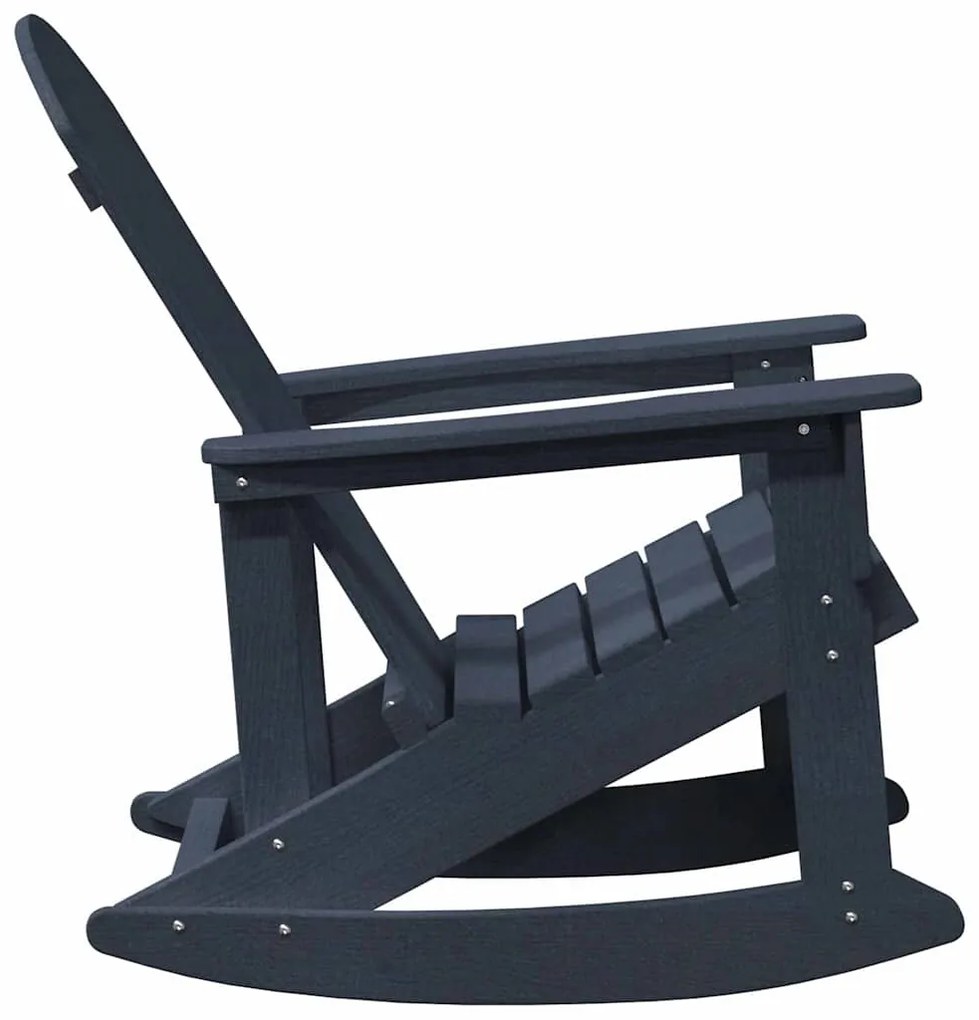 vidaXL Καρέκλες Ροκάντας Adirondack 2 pcs Σκούρο μπλε HDPE