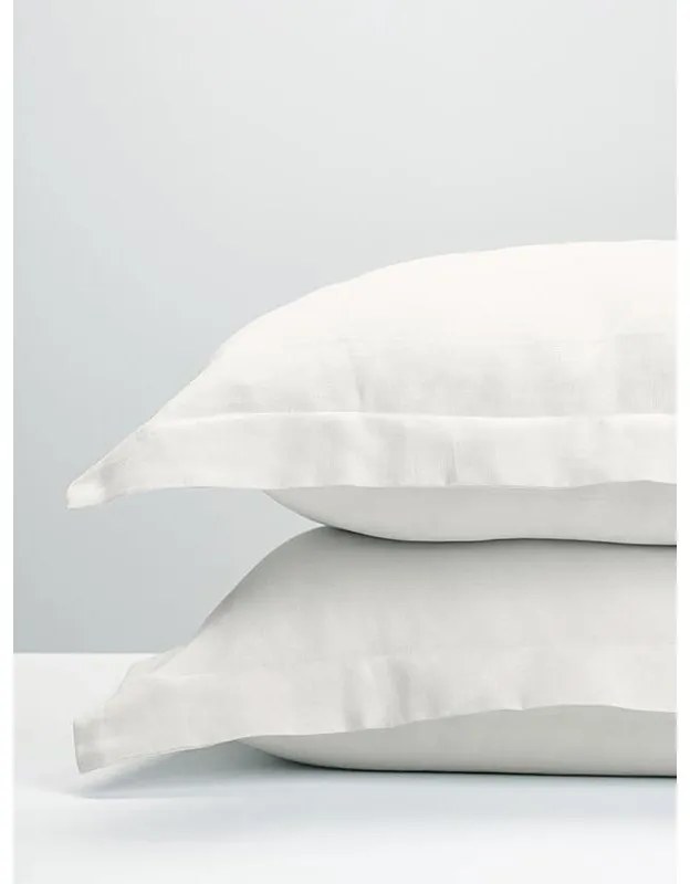 Μαξιλαροθήκες Oxford Satin White 50x70