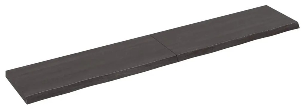Πάγκος Μπάνιου Σκούρο Καφέ 160x30x(2-4) εκ. Επεξεργ. Μασίφ Ξύλο - Γκρι