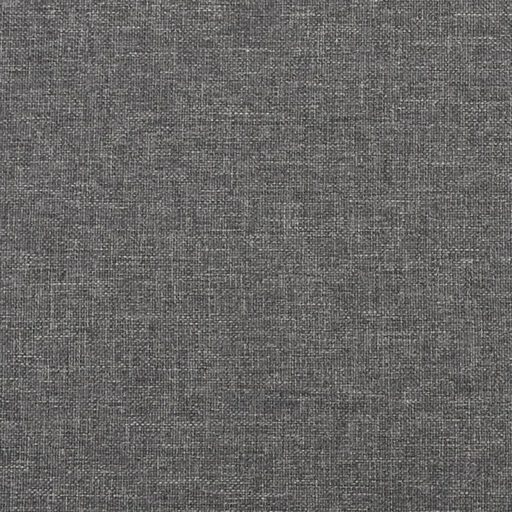 vidaXL Υποπόδιο Αν. Γκρι&Πορτοκαλί 45x29,5x35 εκ. Ύφασμα & Συνθ. Δέρμα