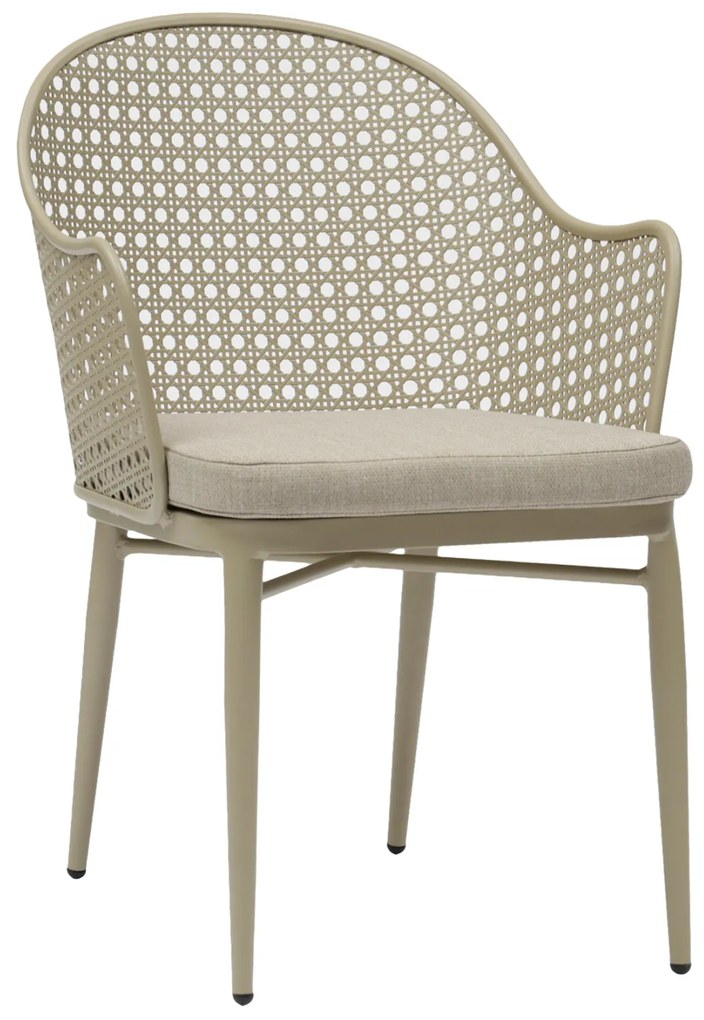 ΠΟΛΥΘΡΟΝΑ ΑΛΟΥΜΙΝΙΟΥ OREGO HM6268.03 ΚΑΠΟΥΤΣΙΝΟ-ΜΑΞΙΛΑΡΙ ΜΠΕΖ 58x55x83Υεκ. (1 Τεμμάχια)