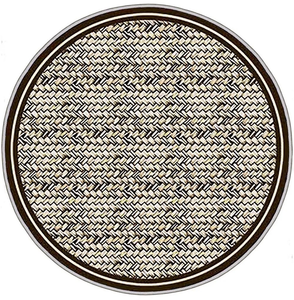 Χαλί Hmnt931 478HFT3133 Beige-Brown Conceptum Hypnose 70X70cm Round