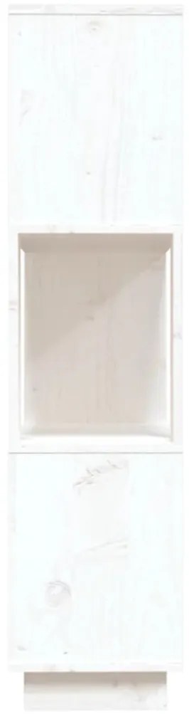 vidaXL Βιβλιοθήκη/Διαχωριστικό Χώρου Λευκό 80x25x101 εκ. Μασίφ Πεύκο