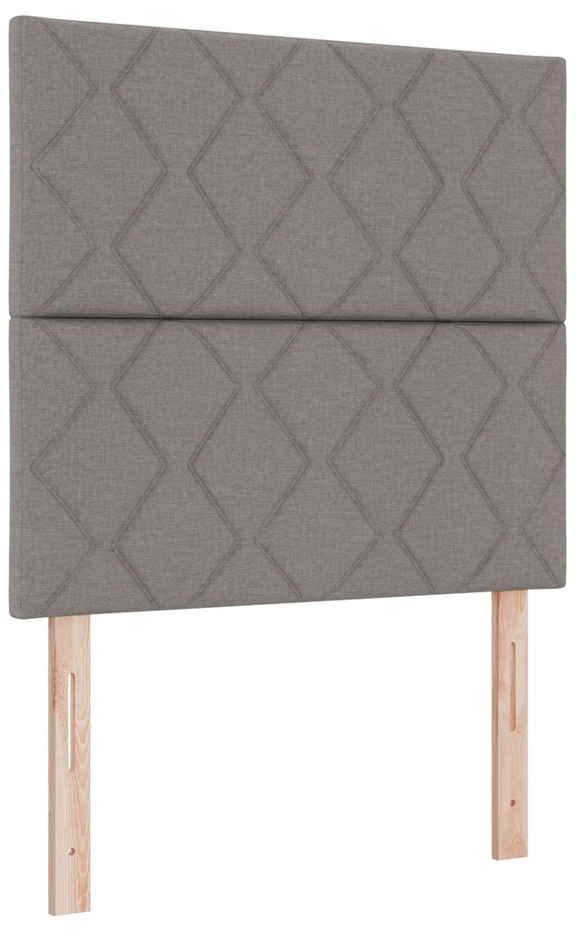 vidaXL Κρεβάτι Box Spring με Στρώμα σε Ταπαίο, 90x190 εκ., Ύφασμα