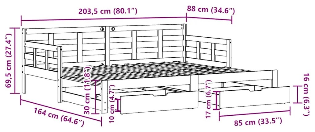 ΚΑΝΑΠΕΣ ΚΡΕΒΑΤΙ ΣΥΡΟΜΕΝΟΣ ΧΩΡΙΣ ΣΤΡΩΜΑ 80X200 ΕΚ. &amp; ΣΥΡΤΑΡΙΑ 3302258