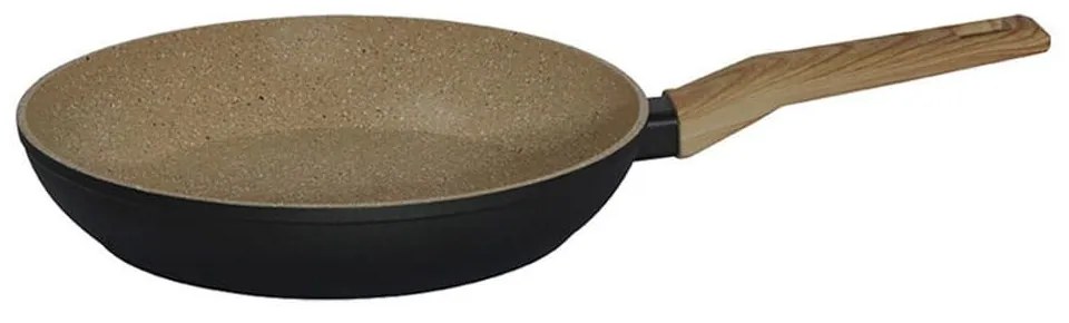 Τηγάνι Earth 01-10126 Φ24cm Beige-Black Estia 24cm Aluminium